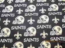 NEW ORLEANS SAINTS NFL NEW MULTI DESIGN 100% COTTON 1/2 YD PIECE NEW 18" X 58"