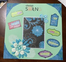 Always Smiling-12 x 12 premade scrapbook page