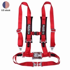 1PCS Universal 4-Point Car Auto Racing Sport Belt  Harness Strap Red