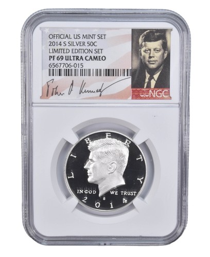 2014-P 50th Anniversary High Relief Silver Kennedy Half Dollar NGC