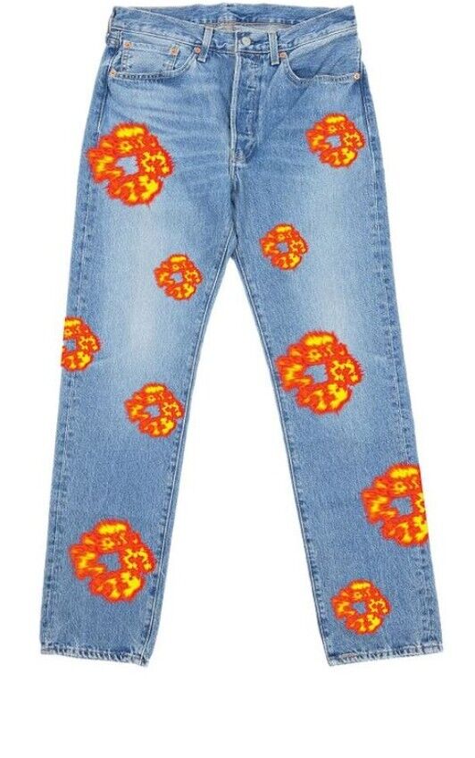Levi's Denim Tears Offset Denim Jeans Pants Size 38 *ATLANTA Levi's Denim Tears Offset Denim Jeans Pants Size 38 *ATLANTA