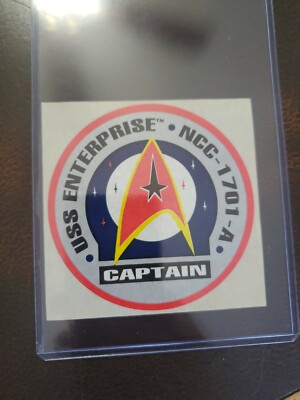 Vintage NOS Star Trek USS Enterprise Captain Stickers NCC-1701-A | eBay