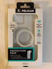 Pelican Case MagSafe Apple iPhone 13 Clear Case w/ Glass Screen Protector