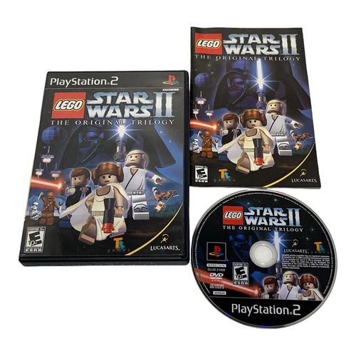 Lego Star Wars II: The Original Trilogy PS2 Tested & Working COMPETE MANUAL