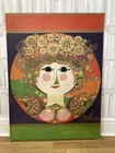 Vintage Bjorn Wiinblad Large Original Poster Wall Art Angel Denmark 85cm