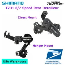 Shimano Tourney RD-TZ31 Hanger / Direct Rear Derailleur 6 / 7 Speed MTB