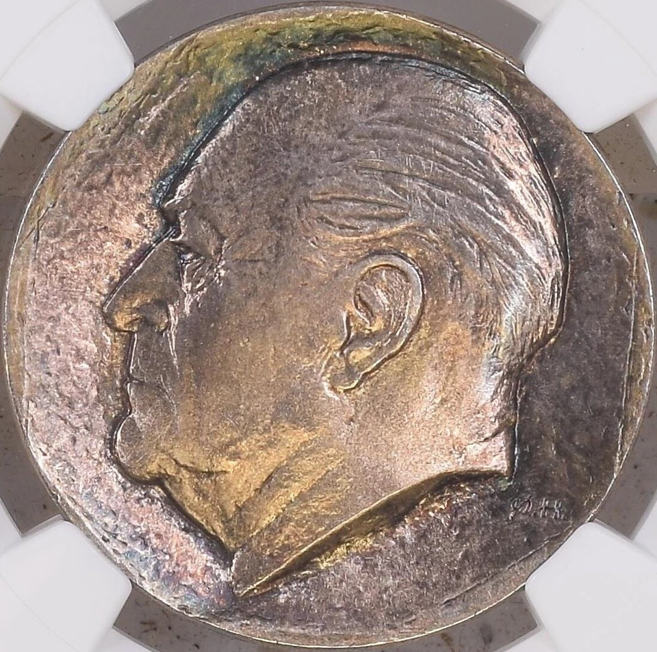 NORWAY. 1978, 50 Kroner, Silver - NGC MS66 - 🌈 Toned  - Image 3 of 4