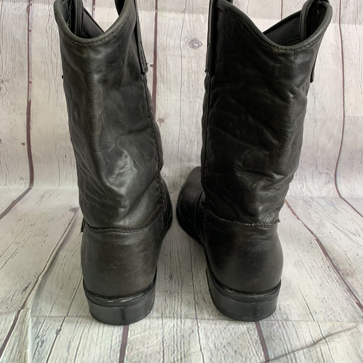 Women Brazilian vintage Dingo  boulet biker boots OLIVIA LEATHER BOOT – Dingo1969 main image 4