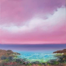 Carlotta ART Original Painting Oil Seascape Nautical Modern Contemporary OOAK