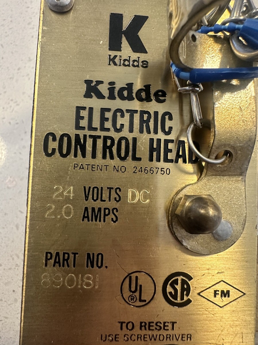 Kidde Fenwal 890181 Electric Control Head WK-890181-000 - CO2