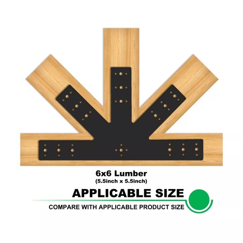 2x12 Pitch Powder Coated Gable Plate Truss Roof Plate Connector Heavy Duty AU - Picture 6 of 10