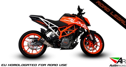 KTM DUKE 390 EXHAUST AUSTINRACING SLIP 