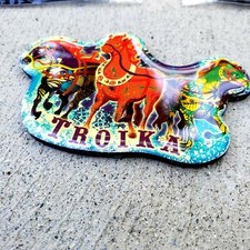 Magnet Three Horses Strong Decorative Reusabl...