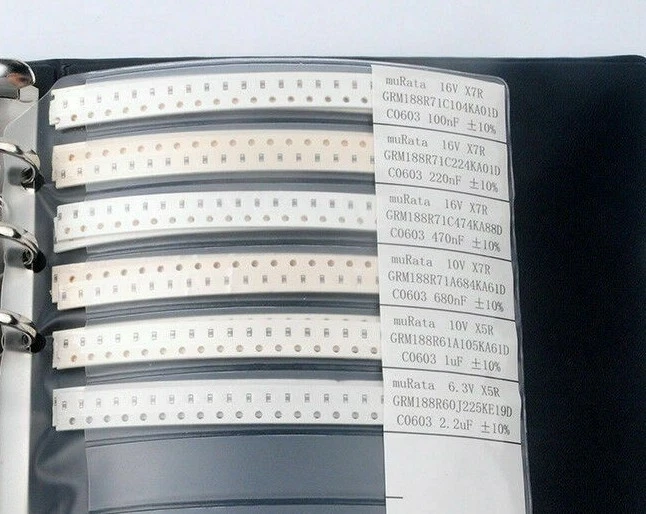  0603 Образец книги 4500 шт. 90 значений SMD конденсатор ассортимент набор 50шт/стоимость  - Изображение 4 из 4