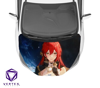 Murata Himeko v2 Star Rail Anime Hood Wrap Weatherproof Vinyl Decal 50 X 60