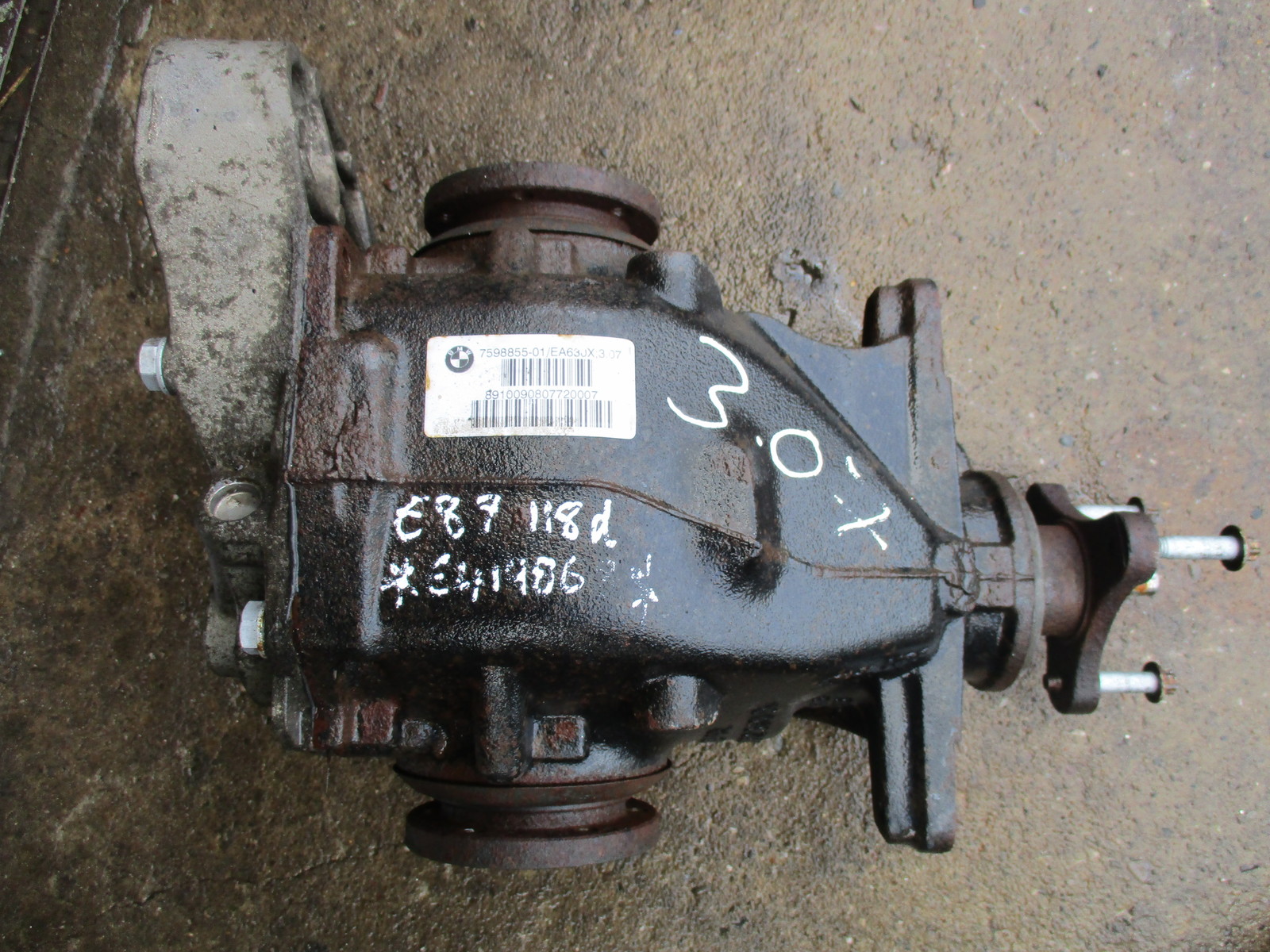 BMW E90 E87 3.07 RATIO REAR DIFF DIFFERENTIAL MANUAL WARRANTY FITTING ...