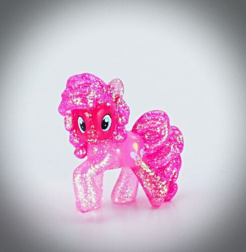 FIM Diamante Cristallo My Little Pony Figura Pinkie Torta Figurina Bambini Giocattolo Glitter - Foto 3 di 4
