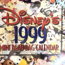 Vintage Disney's Mini Bean Bag Wall Calendar Toy Story Winnie the Pooh 1999