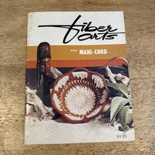 Craft Booklet-Fiber Arts with Maxi-Cord-Baskets-Hanging Lamp Table