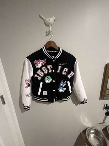 Justice x Looney Tunes Varsity Bomber Jacket
