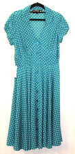 Ladies 1950s Style Poka Dot Dress Rockabilly Rock n Roll 40s re-enactment