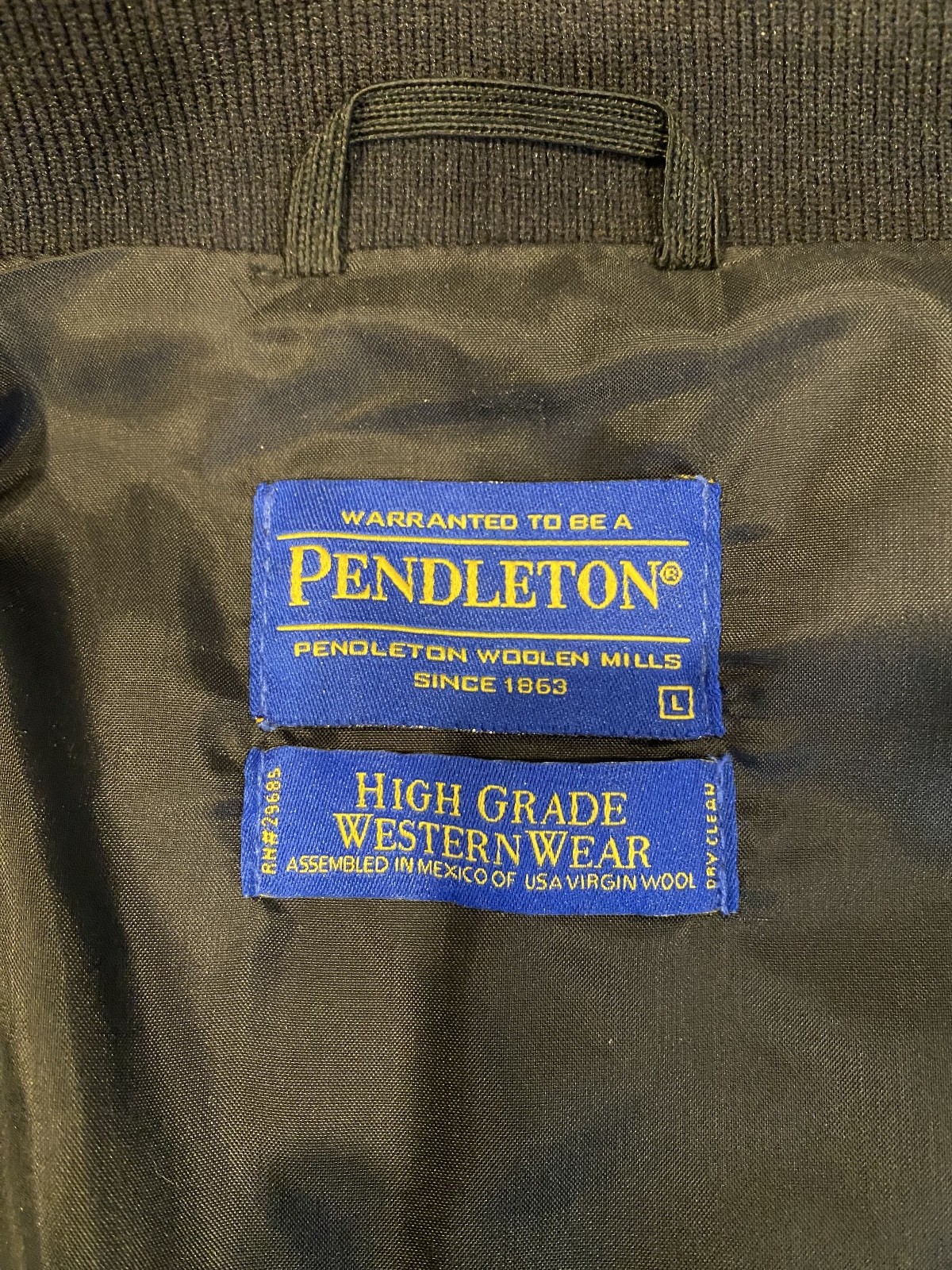 Pendleton Western Wear, lightweight wool bomber j… - image 6