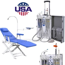 Dental Mobile Delivery Unit with Air Compressor Scaler Curing Light Lamp /Chair