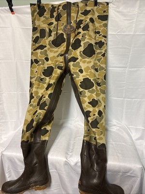 Proline Camo 3 Ply Canvas Insulated Chest Wader Size 9 Steel Shank Water Proof