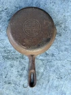 Wagner made Griswold 7" Cast Iron Skillet No 4 C Block Trademark Unrestored