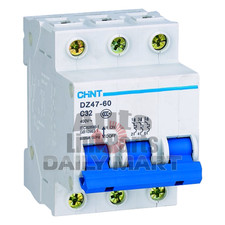 New In Box CHNT DZ47-60 3P C32 Circuit Breaker