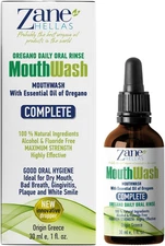 Zane Hellas Mouthwash. Oral Rinse with Oregano Oil Power. Ideal for Gingivitis,