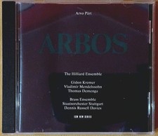 Arvo Pärt ‎Arbos CD 1987 ECM Gidon Kremer Hilliard Ensemble Paul Hiller Part