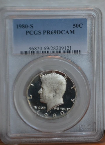 1980 -S Kennedy Half Dollar PCGS PR69DCAM CLAD NO Silver