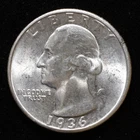 1936-P Washington Head Quarter / CH BU+