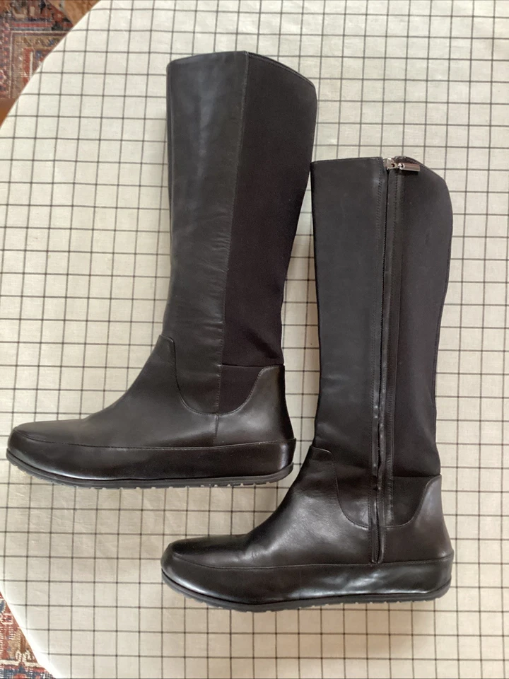 Fitflop Superboot Tall Black Leather Women’s Boot EU43 US 11.5-12 EXCELLENT Cond - Image 3 of 4