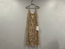 Mac Duggal 10755 Sleeveless Hand Embellished Floral Midi Dress Sz 10 NEW
