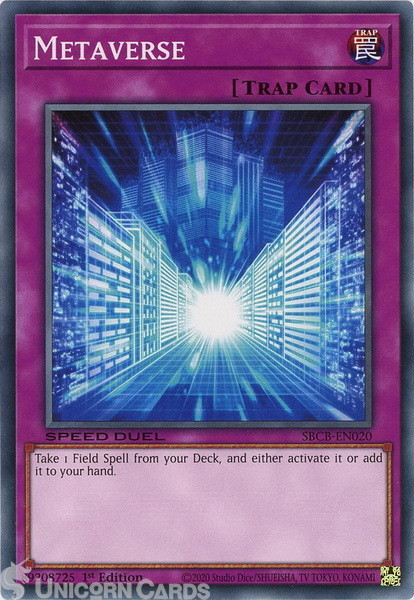 SBCB-EN020 Metaverse Common 1st Edition Mint YuGiOh Card