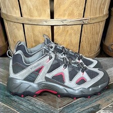 Columbia Pagora Tan Suede Gray Mesh Trail Hiking Walking Shoes Womens Size 7