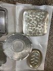 Kitchen Ware Chrome Aluminum Patters Various Shapes and Sizes Lot of 9 — photo 5