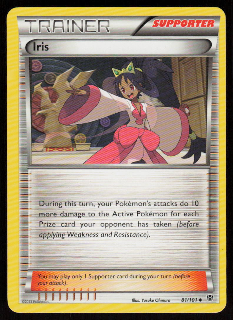 Iris 81/101 Uncommon Plasma Blast Pokemon LP