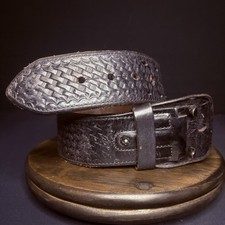 Bianchi Duty Belt (Size 32") Waist Black Basket Weave Leather