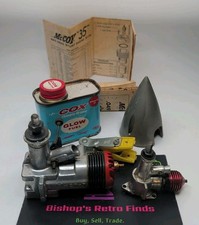 Vtg McCoy 35 Red Head .049 GLO Engine Extras Lot.