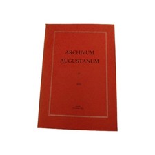Archivum Augustanum IV 1970 Illustrated French Sources Collection Paperback