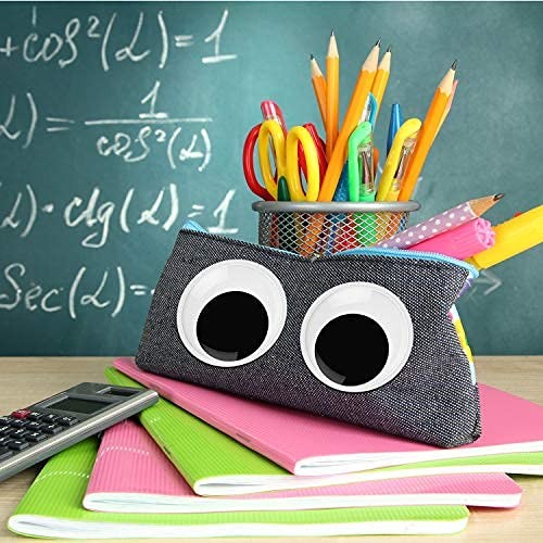 Gejoy 6 Pcs Giant Wiggle Googly Eyes with Self Adhesive Large Black Plastic 