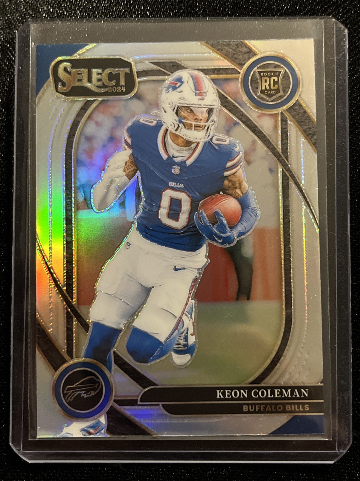 KEON COLEMAN 2024 SELECT CLUB LEVEL ROOKIE SILVER Holo PRIZM BILLS RC Clean 🔥🔥