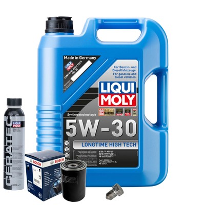 Motoröl 5W30 LIQUI MOLY 5L+BOSCH Ölfilter+Cera Tec+Ölablassschraube