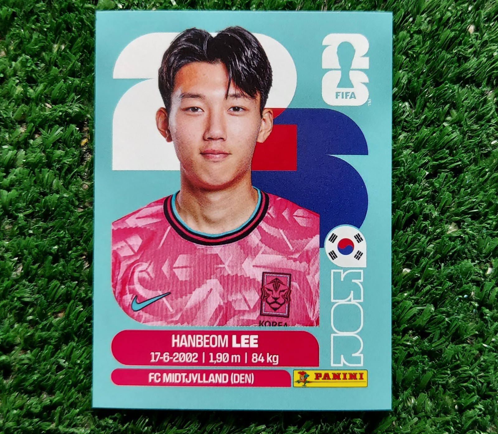 FIGURINA CALCIATORI PANINI USA 2026 WC KOREA KOR7 LEE WORLD ALBUM ⚽️