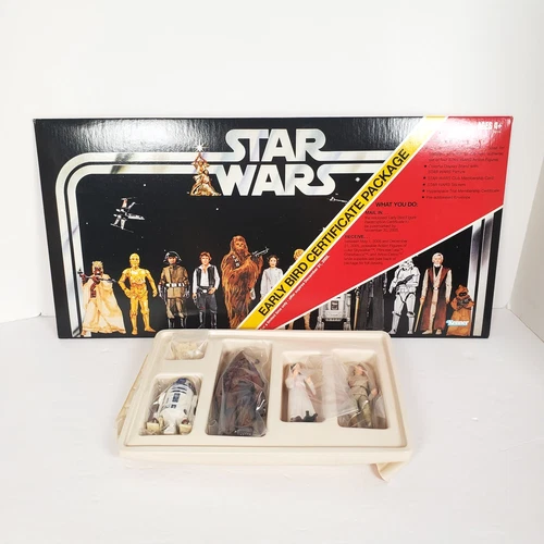 2005 Hasbro Kenner Star Wars Early Bird Certificate & 4 Action Figures
