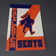 Macalester SCOTS St. Paul MN 4x6 Scrapbook Collage Art Artwork