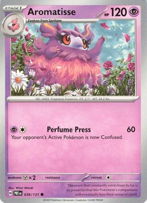 AROMATISSE 2025 Pokémon Paradox Rift PREN #039/131 Card